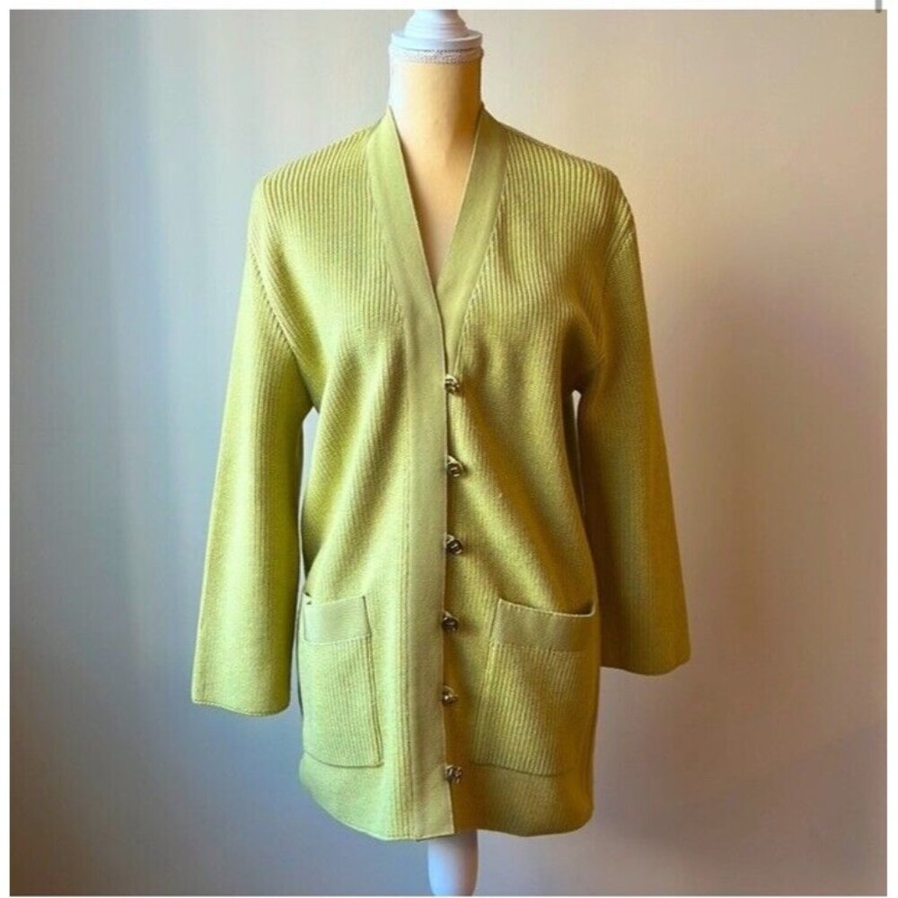 Salvatore Ferragamo Cardigan Jacket Chartreuse